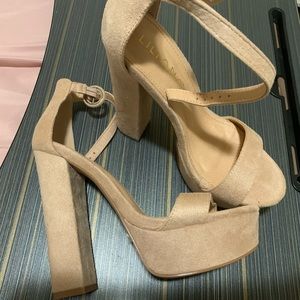NWOT NUDE Platform Heels